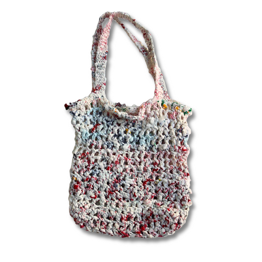 White Speckled Tote Bag