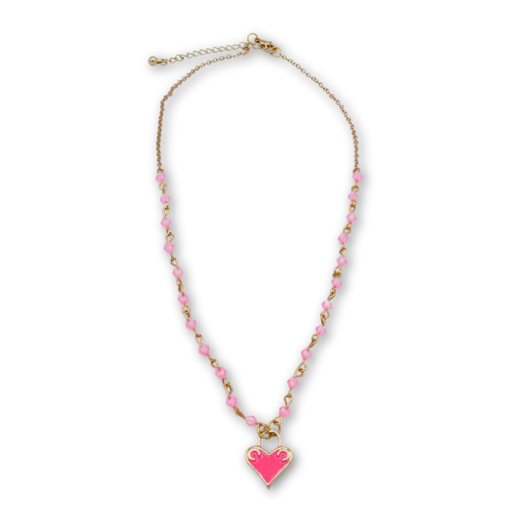 Pink Heart Necklace