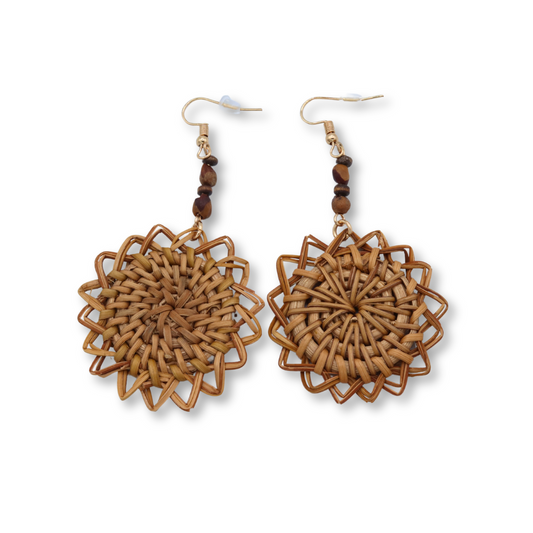 Basket Flower Earrings