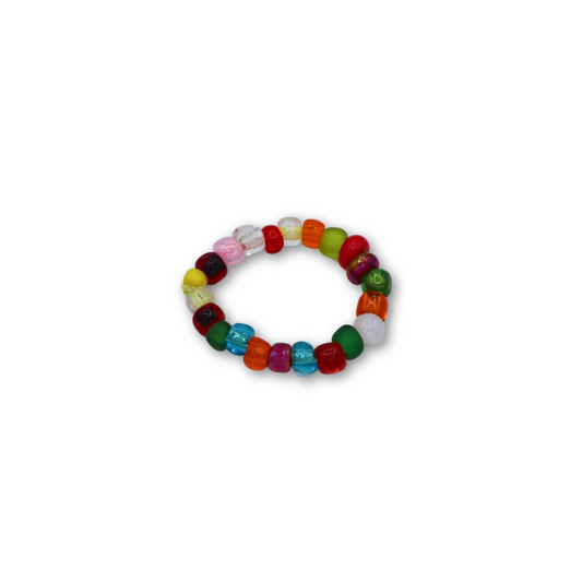 Rainbow Beaded Ring