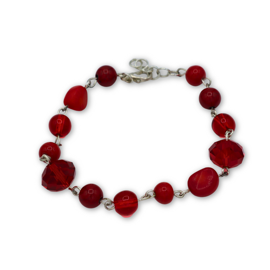 Red Beaded Bracelet